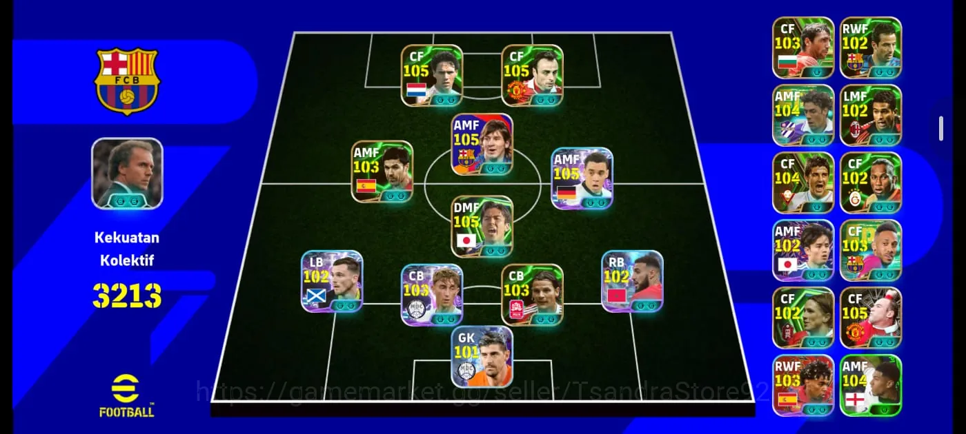 eFootball Accounts Mid-Tier FLASH SALE 5 Meneger Booster Kolektif 3213++ Starter Ready To Play Skuad GG old Era Not Base 1