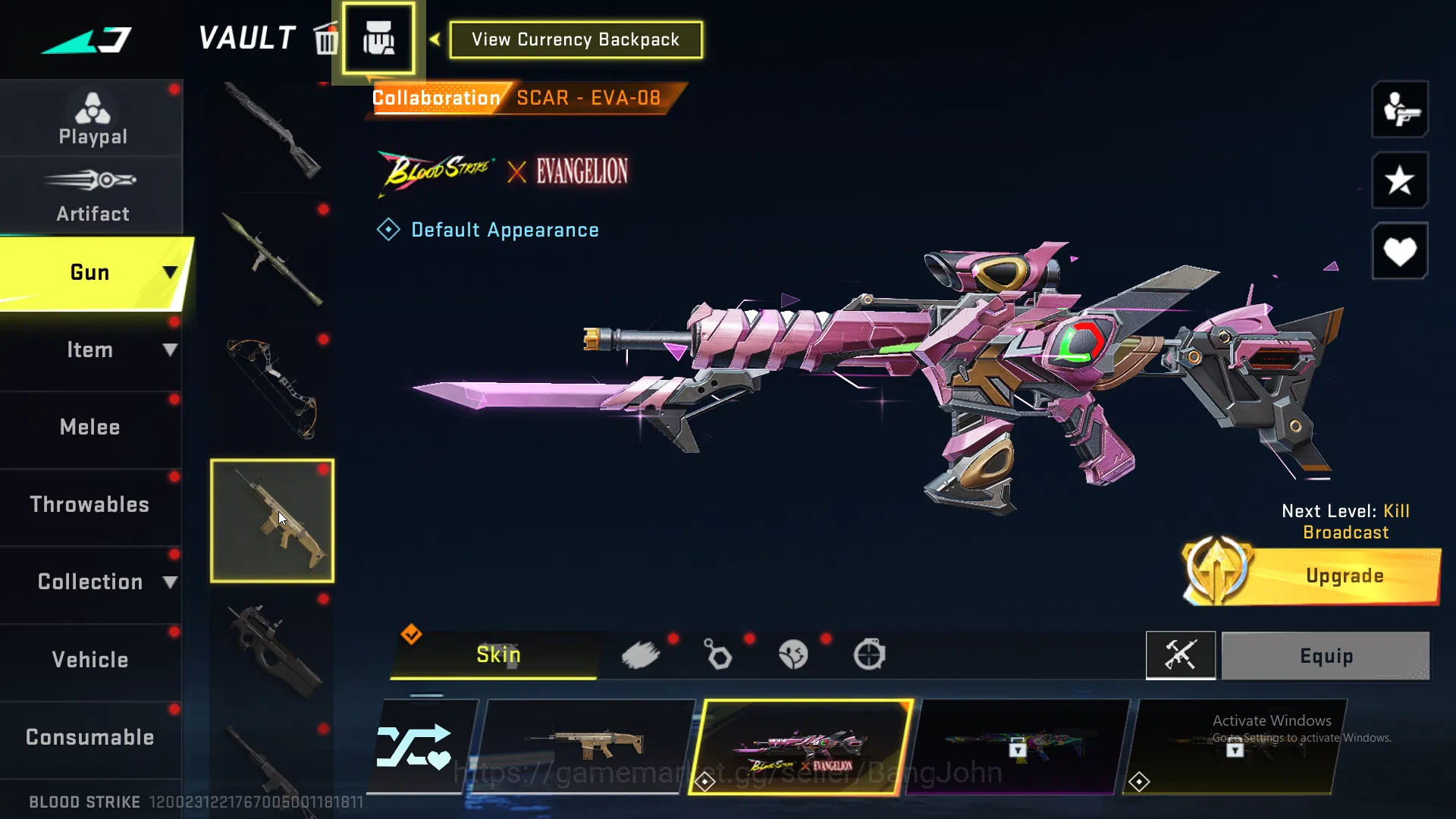 Blood Strike Accounts evangelion qbz | evangelion mp5 | evangelion scar image 11