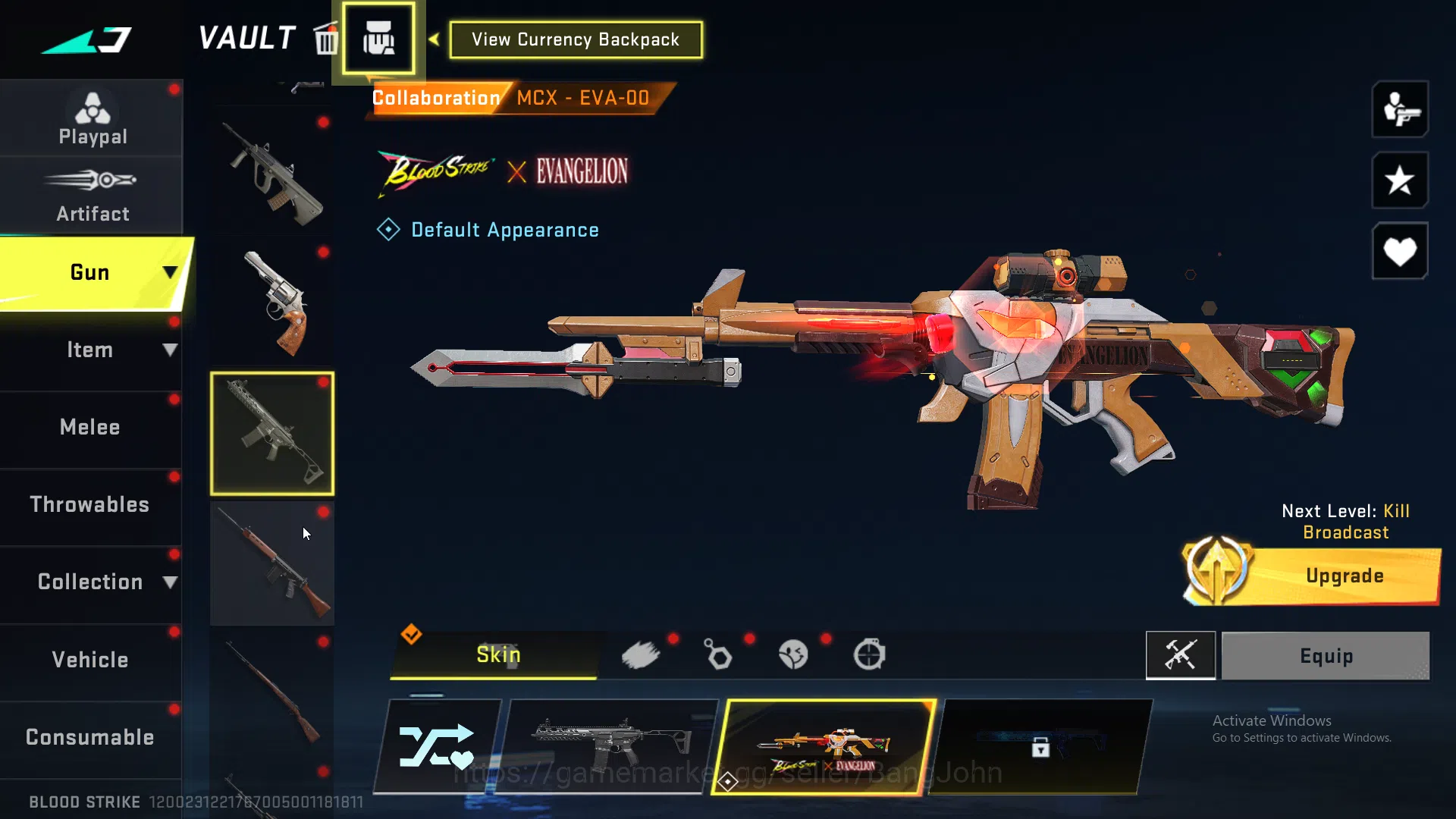 Blood Strike Accounts evangelion qbz | evangelion mp5 | evangelion scar image 12