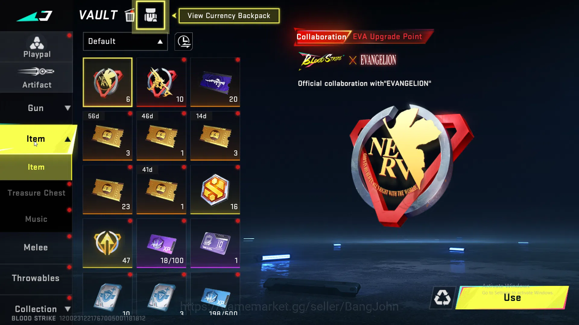 Blood Strike Accounts evangelion qbz | evangelion mp5 | evangelion scar image 16