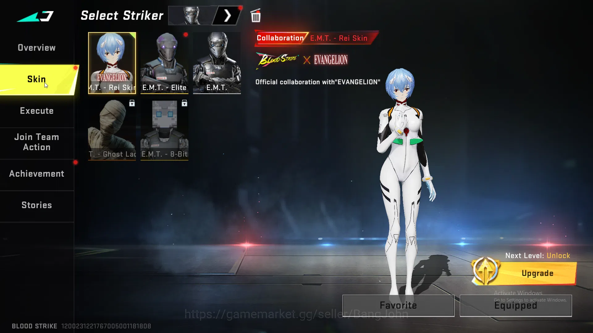 Blood Strike Accounts evangelion qbz | evangelion mp5 | evangelion scar image 2