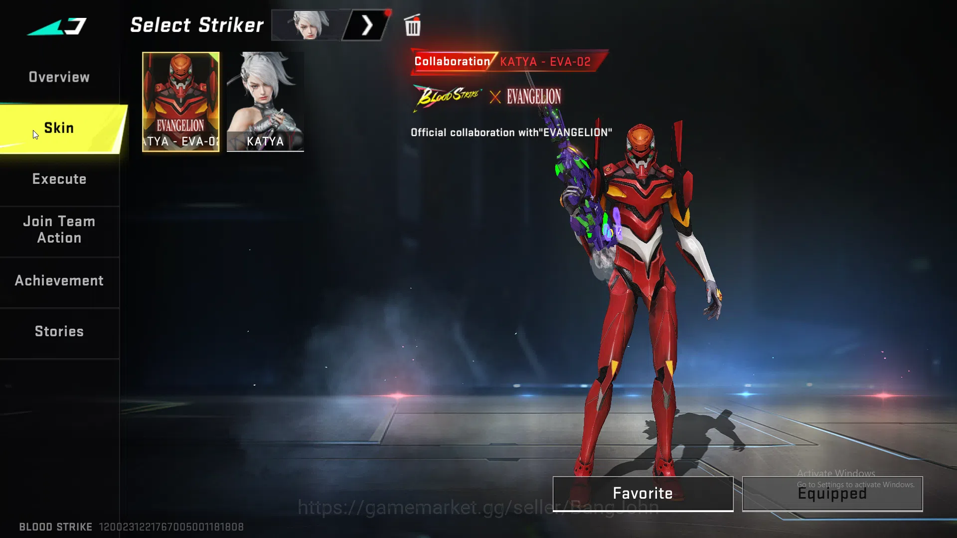 Blood Strike Accounts evangelion qbz | evangelion mp5 | evangelion scar image 4