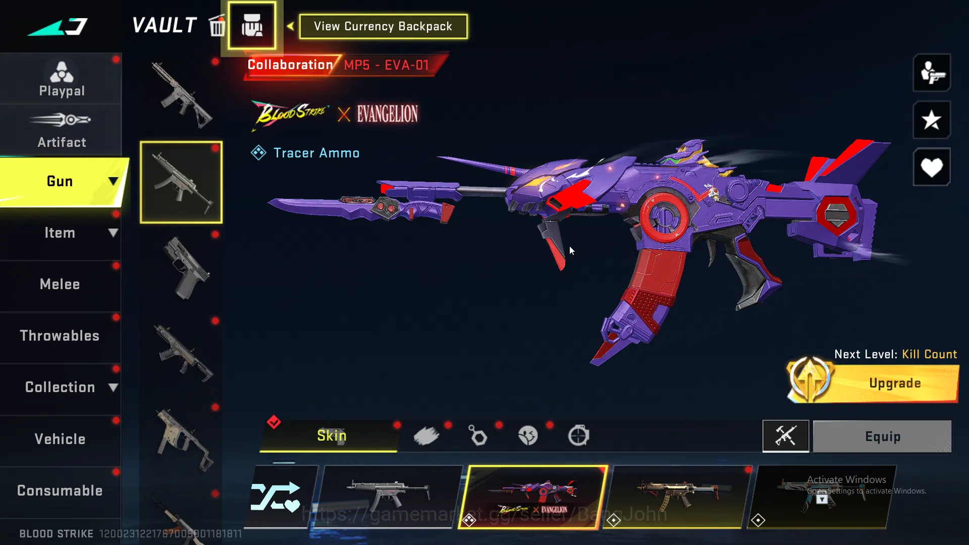 Blood Strike Accounts evangelion qbz | evangelion mp5 | evangelion scar image 7
