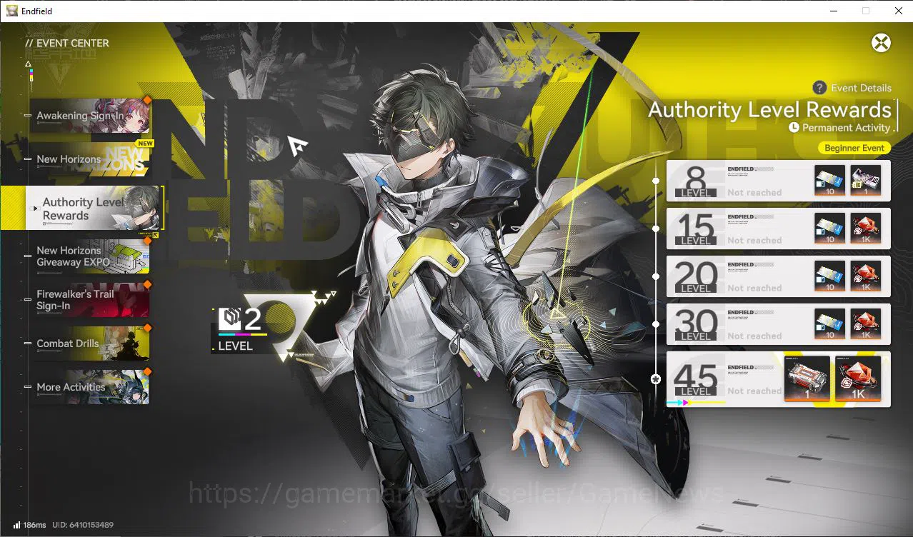 Arknights: Endfield Accounts NA/EU Lv2 | 2SSR (Ardelia,Last Rite) + 7SR Operators |2 6*+3 5*WP |100 Oro+3 7