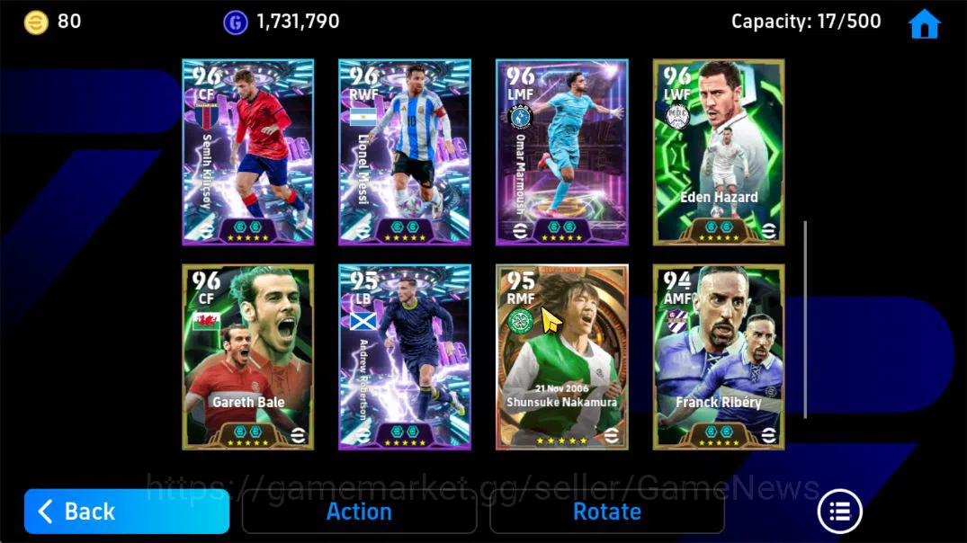 eFootball Accounts Mobile|Big Time Raul,Shunsuke Nakamura,Gareth Bale image 6