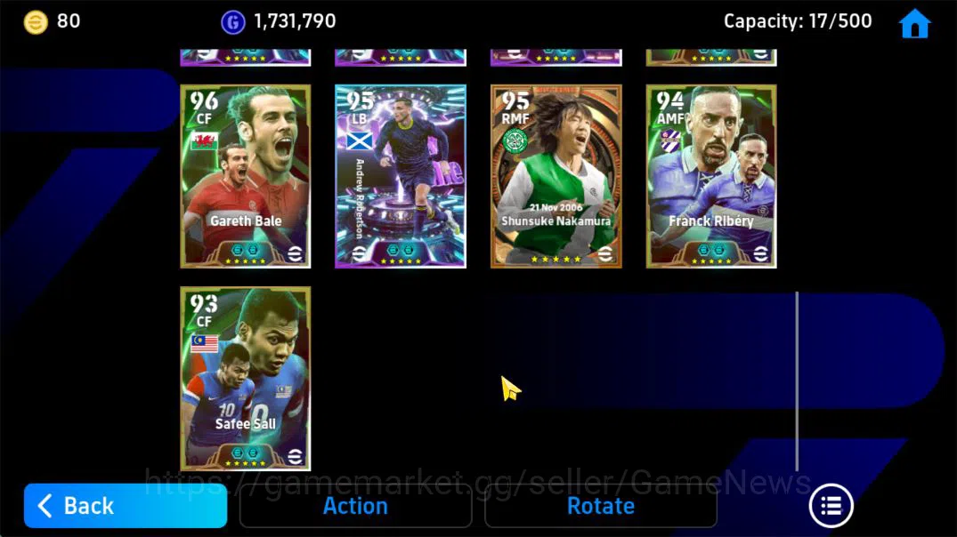eFootball Accounts Mobile|Big Time Raul,Shunsuke Nakamura,Gareth Bale image 7