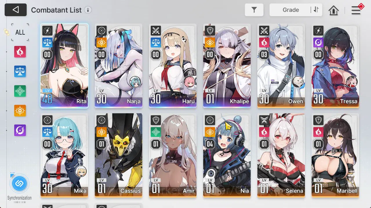Chaos Zero Nightmare Accounts GLOBAL Lv 45| 4 SSR [Rita,Narja,Khalipe,Haru]+10 S image 3