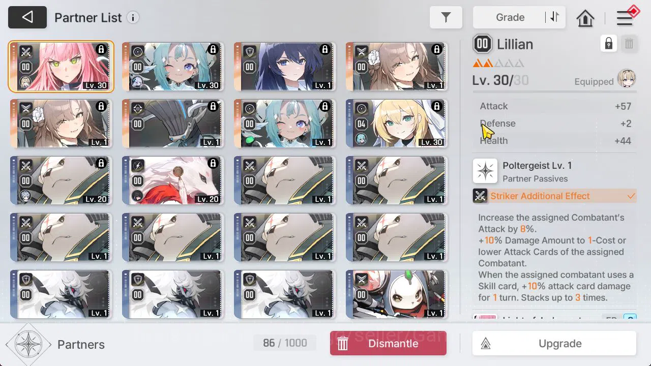 Chaos Zero Nightmare Accounts GLOBAL Lv 45| 4 SSR [Rita,Narja,Khalipe,Haru]+10 S image 5
