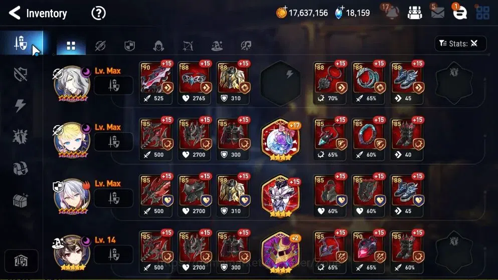 Epic Seven Accounts High-End GLOBAL|New Era|12 ML(Rhianna&Luciella,Ruele oL,Straze,Etc)+P Byblis,Abyss Fumyr,Etc|PoH+Bless 11
