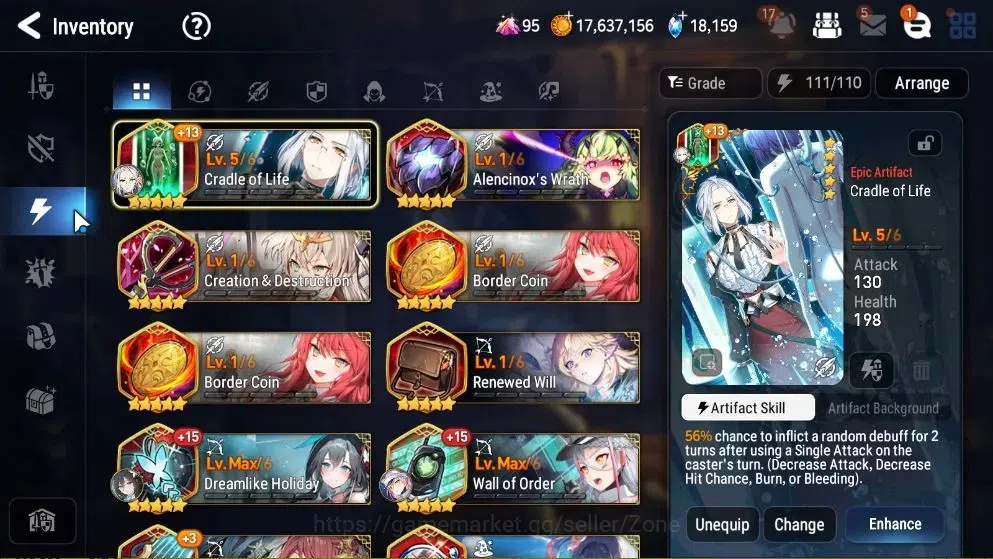 Epic Seven Accounts High-End GLOBAL|New Era|12 ML(Rhianna&Luciella,Ruele oL,Straze,Etc)+P Byblis,Abyss Fumyr,Etc|PoH+Bless 13