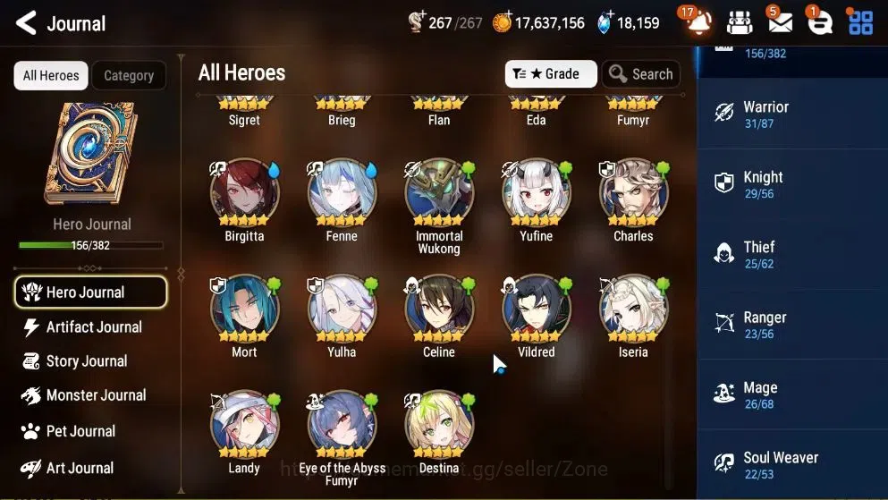 Epic Seven Accounts High-End GLOBAL|New Era|12 ML(Rhianna&Luciella,Ruele oL,Straze,Etc)+P Byblis,Abyss Fumyr,Etc|PoH+Bless 8