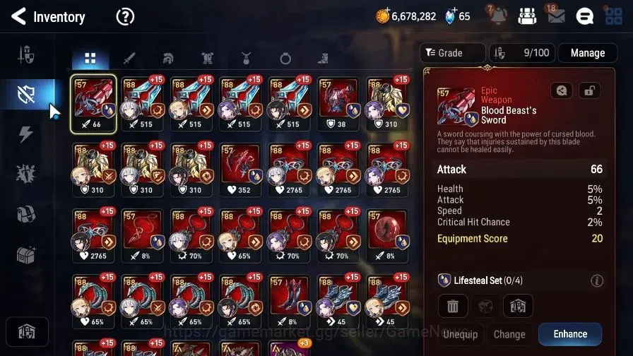 Epic Seven Accounts GLOBAL Unverif|New Era|3 ML(E Ilynav,Straze,DB Sen image 9
