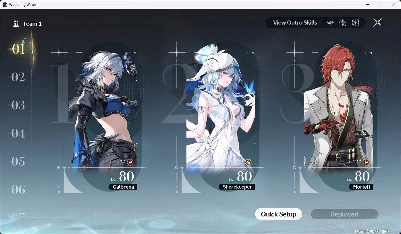 Wuthering Waves Accounts SEA|UL 55|Rank 6|3 Char Limited [Galbrena R1,Shork image 11