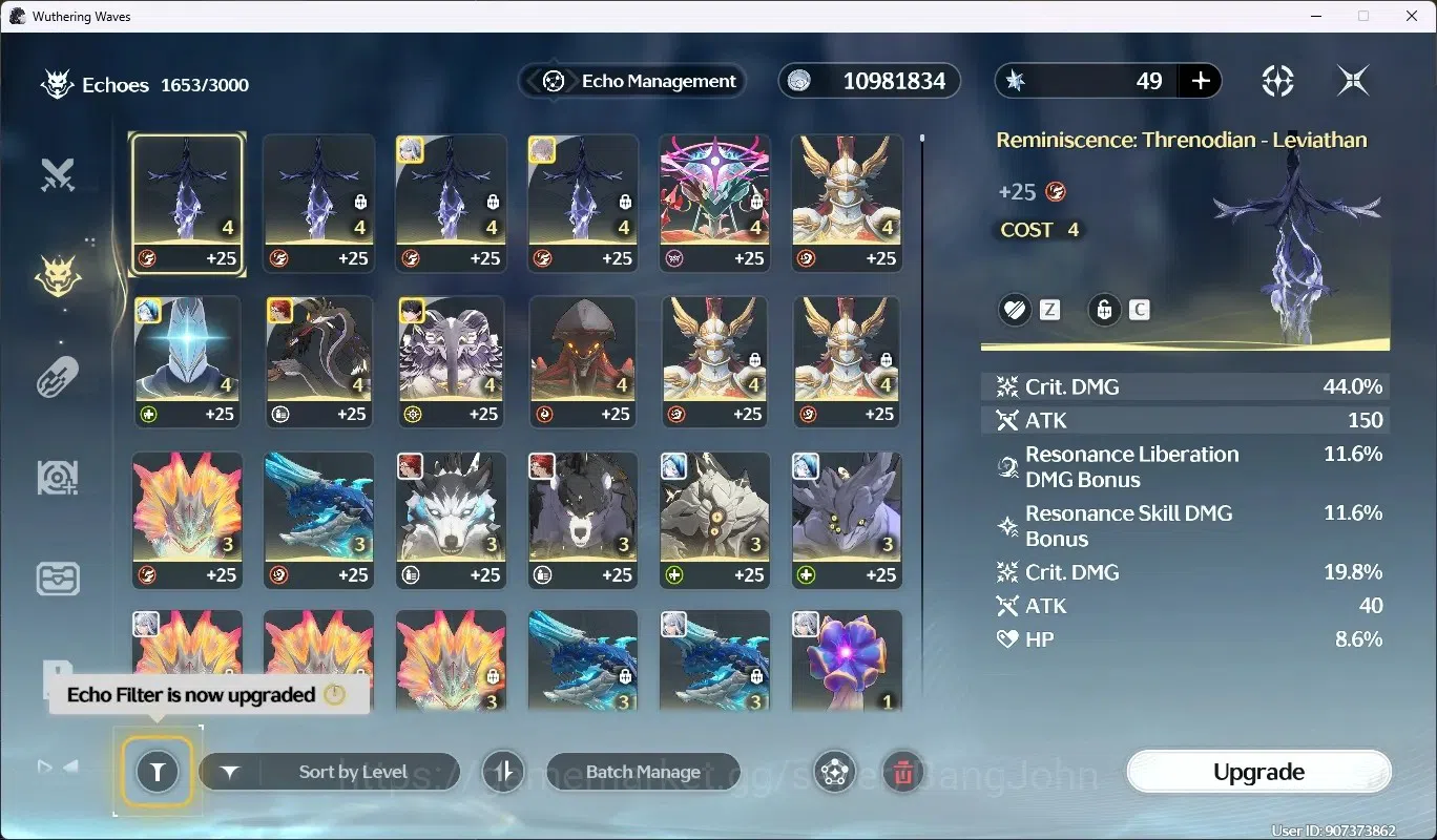 Wuthering Waves Accounts SEA|UL 55|Rank 6|3 Char Limited [Galbrena R1,Shork image 13