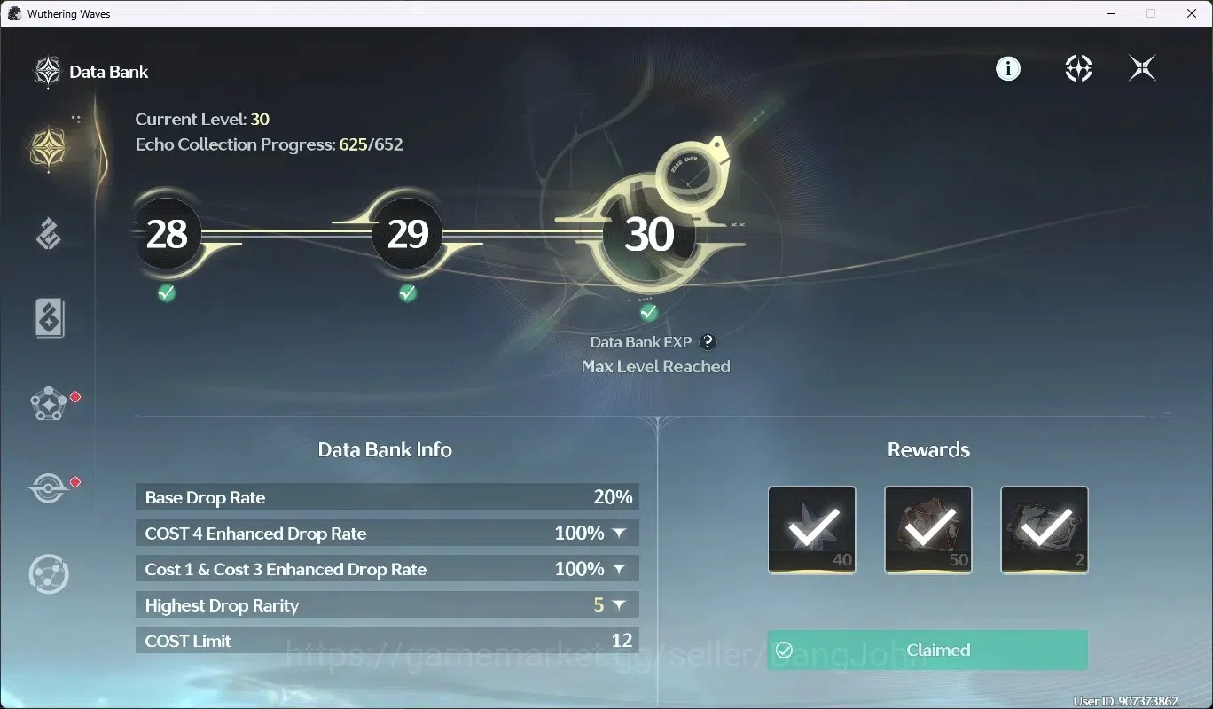Wuthering Waves Accounts SEA|UL 55|Rank 6|3 Char Limited [Galbrena R1,Shork image 9