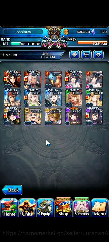 Grand Summoners Accounts Mid-Game Global|Rank 81|1 SP Art|14 Ascend|[Shirou,Summer Miyu,Chloe,Platina]+TW IsliidHP,Summer 3