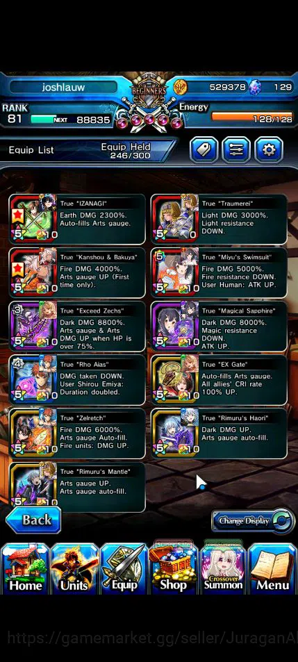 Grand Summoners Accounts Mid-Game Global|Rank 81|1 SP Art|14 Ascend|[Shirou,Summer Miyu,Chloe,Platina]+TW IsliidHP,Summer 4