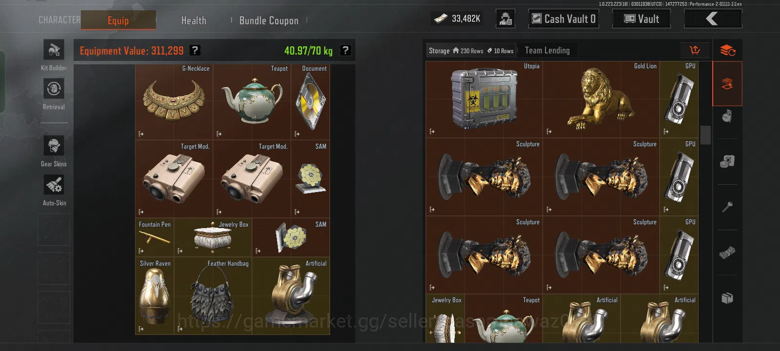Arena Breakout Accounts High-End 60M+ Storage Value account for Sale 2