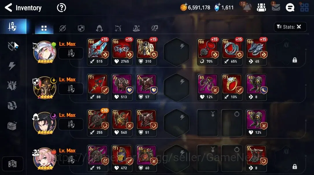 Epic Seven Accounts Starter ASIA Unverif|New Era|3 ML[Notos,A Yufine,DD Ray]+Tenebria,Landy,Ran,Etc|PoH ON|14K Stigma+1,6K 16