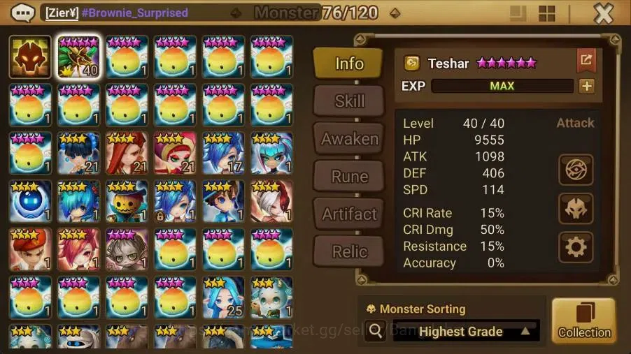 Summoners War: Sky Arena Accounts Starter GLOBAL | NB 5 TESHAR,Starter Gacha 115 12Y+160 11Y Scrool, 3 Legendary All 2