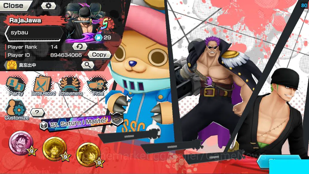One Piece Bounty Rush Accounts Global|3 EX |FilmZ Zephyr,TFE Monkey D Luffy,Raid  image 16