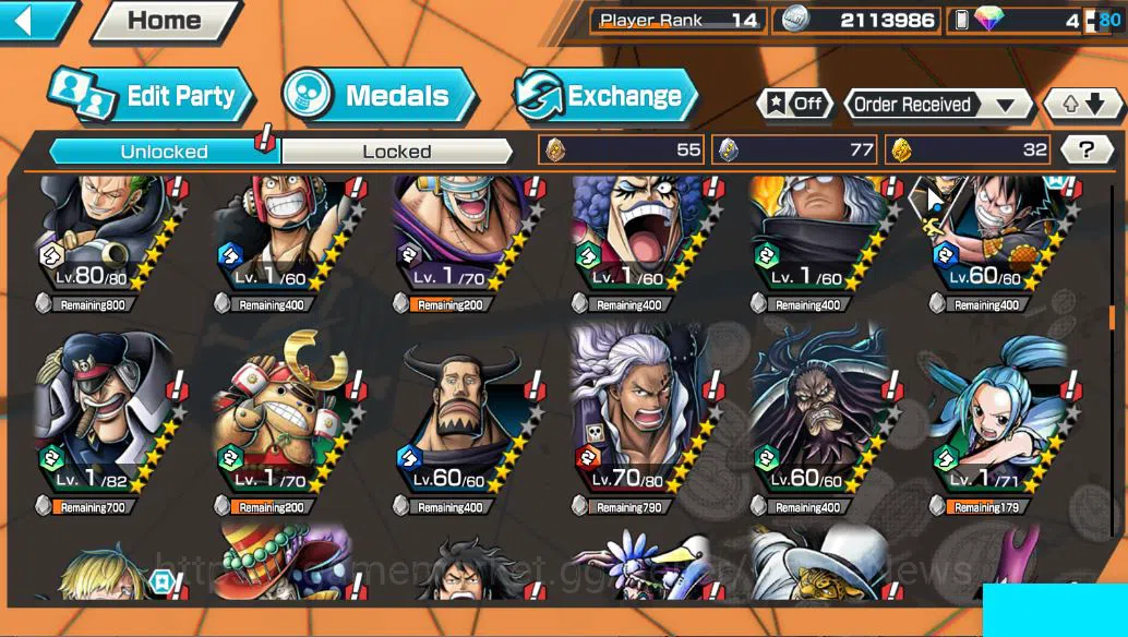 One Piece Bounty Rush Accounts Global|3 EX |FilmZ Zephyr,TFE Monkey D Luffy,Raid  image 8