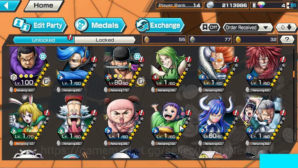 One Piece Bounty Rush Accounts Global|3 EX |FilmZ Zephyr,TFE Monkey D Luffy,Raid  image 9