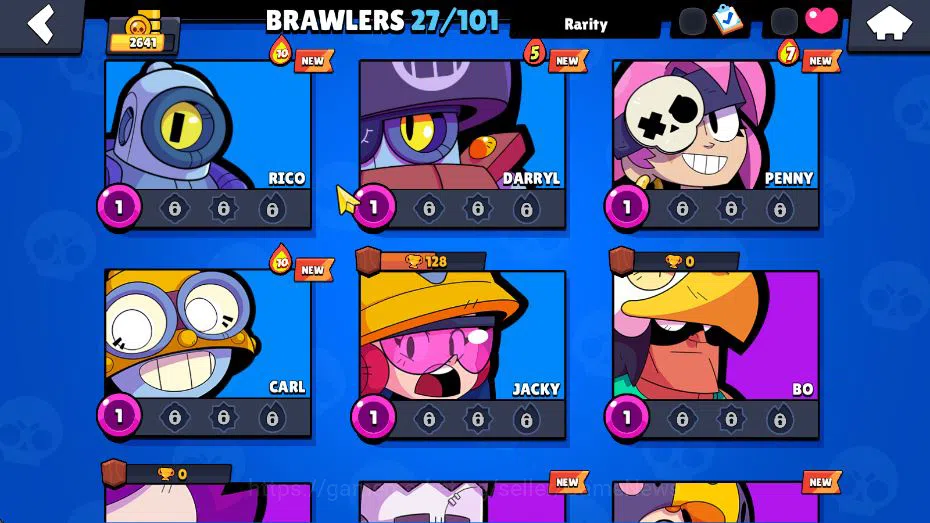 Brawl Stars Accounts 2641 Trophy |2,2k Bling| 27 Brawlers 5 MAX Lvl |(S image 10