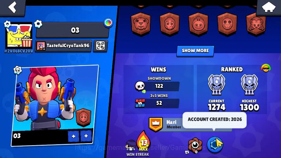 Brawl Stars Accounts 2641 Trophy |2,2k Bling| 27 Brawlers 5 MAX Lvl |(S image 15