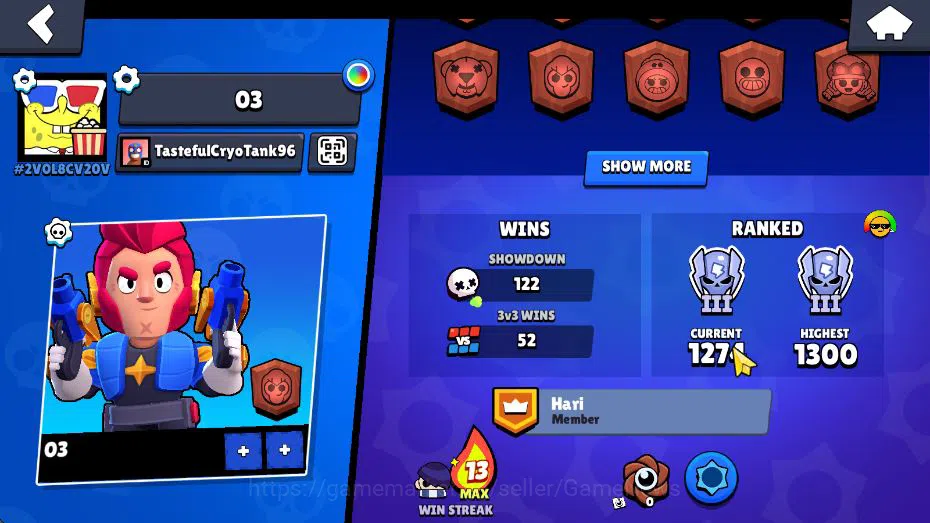 Brawl Stars Accounts 2641 Trophy |2,2k Bling| 27 Brawlers 5 MAX Lvl |(S image 16