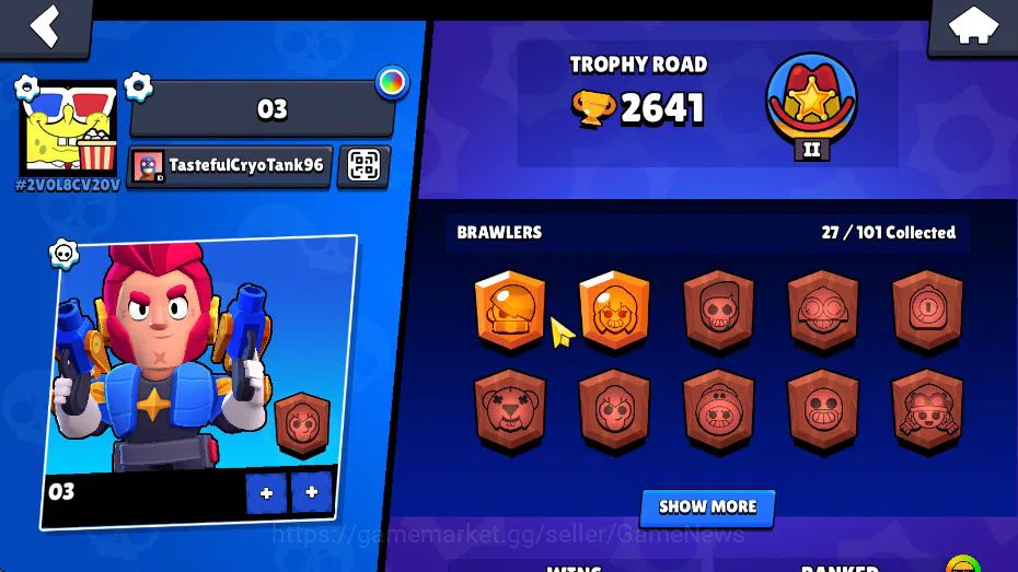 Brawl Stars Accounts 2641 Trophy |2,2k Bling| 27 Brawlers 5 MAX Lvl |(S image 17