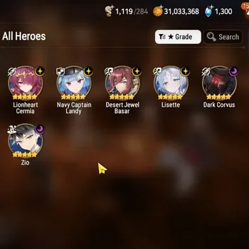 Epic Seven Accounts High-End Asia Verif|6 ML(Lisette,ZIO,LH Cermia,Etc)+AWHwayoung,Estele,Aubade,Rinak,Etc|Poh ON|1K