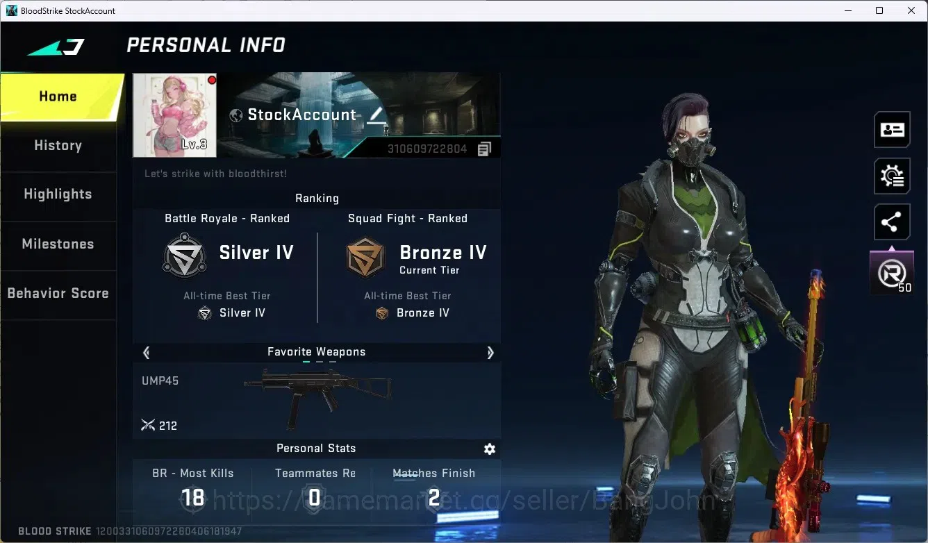 Blood Strike Accounts ASIA | 1 ULTRA M700-Boitatá | 1 ULTRA Loot Crate - image 1