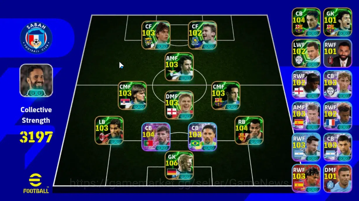 eFootball Accounts Legends & Iconic Players Android|12 Epic Oliver Kahn,Ruben Dias,Cafu,Serginho,Steven 1
