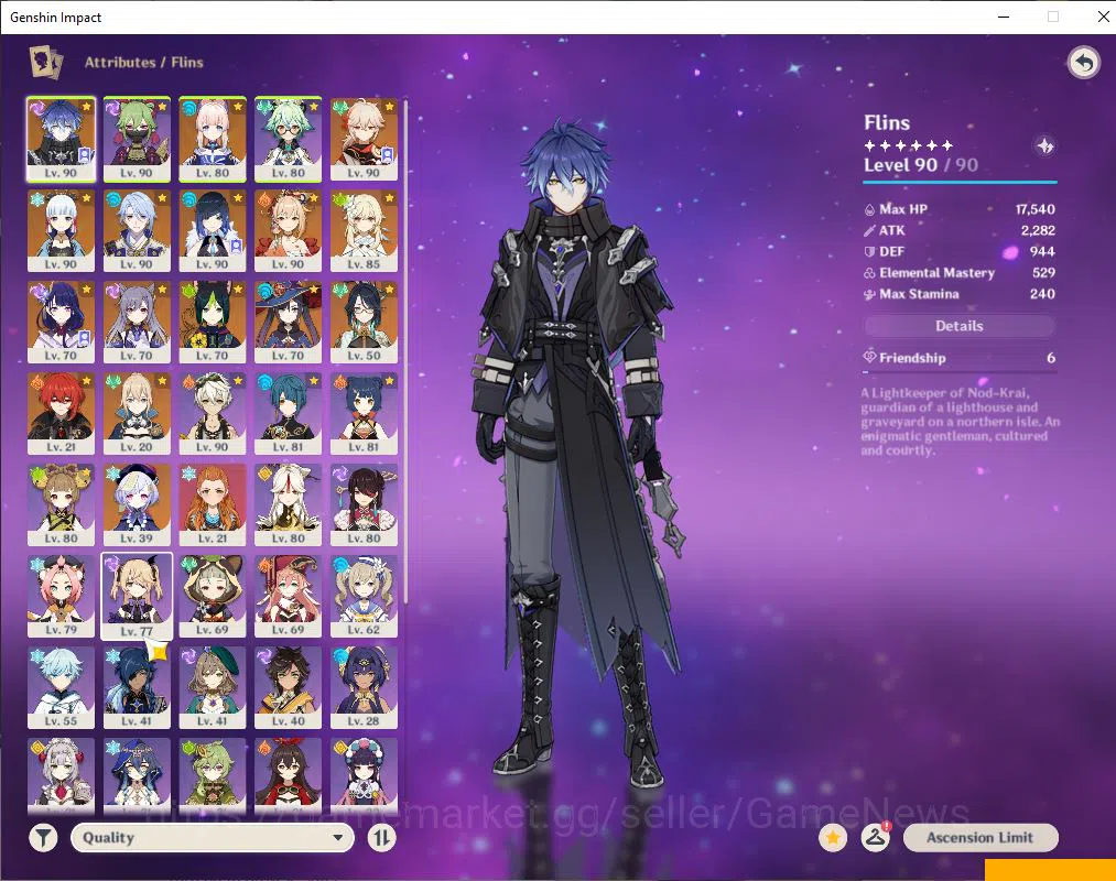 Genshin Impact Accounts ASIA|AR 57|9 Limited +4(*5Weapon)|Flins+Sign,Kokom image 13