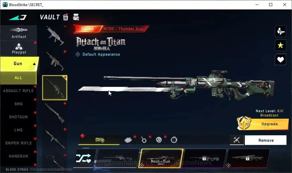 Blood Strike Accounts ASIA|Collab AOT[Mikasa,M700,FAL,KAG-6]|8 ULTRA[KAT image 10