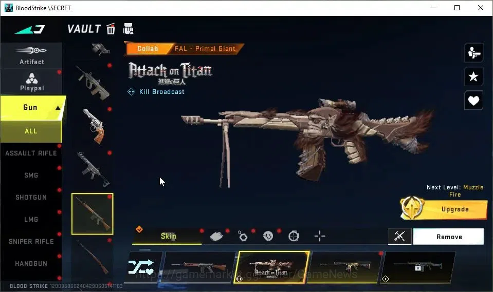 Blood Strike Accounts ASIA|Collab AOT[Mikasa,M700,FAL,KAG-6]|8 ULTRA[KAT image 13