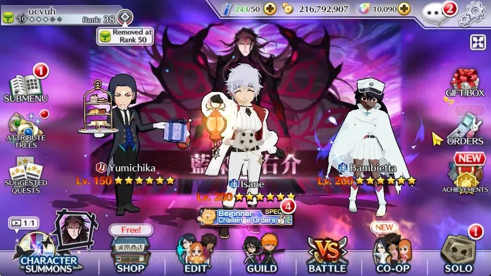 Bleach: Brave Souls Accounts Starter Global |107K BP+10K Orb|FreshStory|Isane Xmas24|Yuichika TMV24|Bambietta TYBW24|Ichigo 1