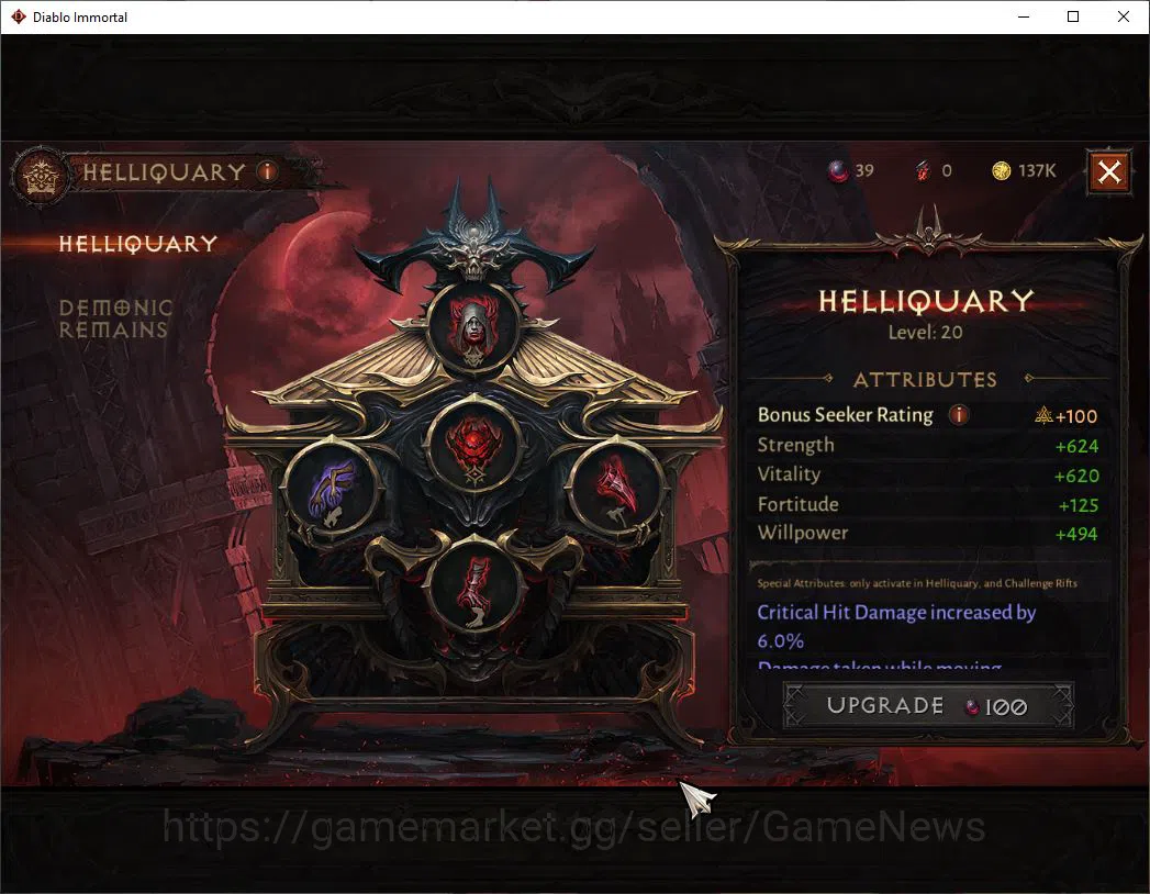 Diablo Immortal Accounts SEA - Izual|CS ON|Lv60(504)|Wizard|CR 33k|Reso 330 image 4