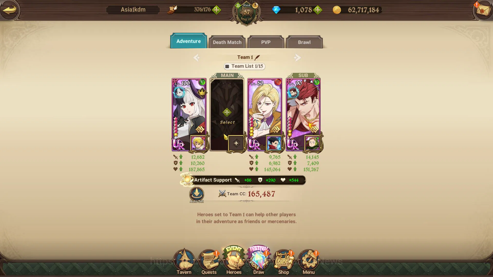 The Seven Deadly Sins: Grand Cross Accounts Asia|2,2M CC|1078 Gems| 4 UR | Salos, Mael, Escano image 8