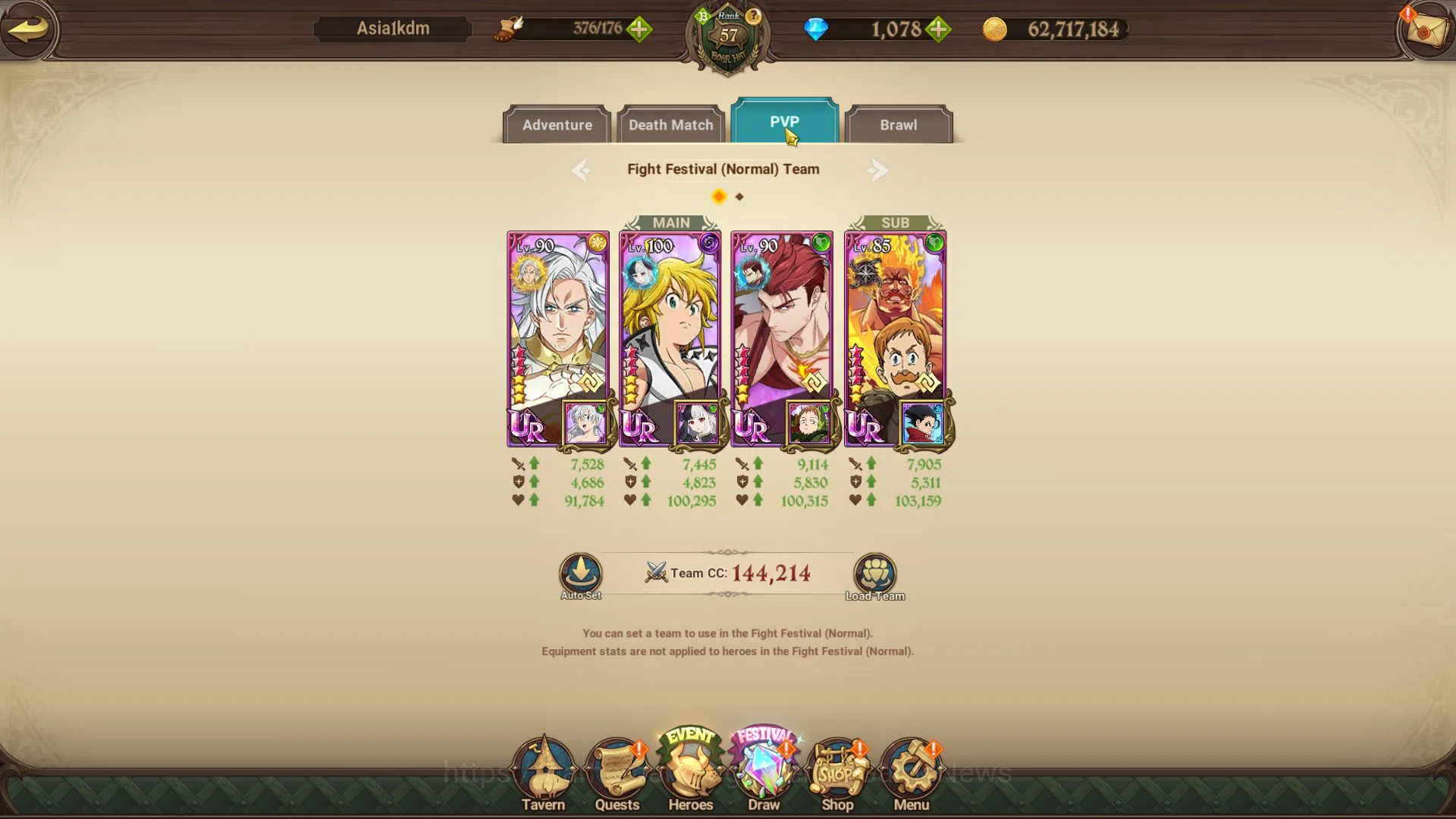 The Seven Deadly Sins: Grand Cross Accounts Asia|2,2M CC|1078 Gems| 4 UR | Salos, Mael, Escano image 9