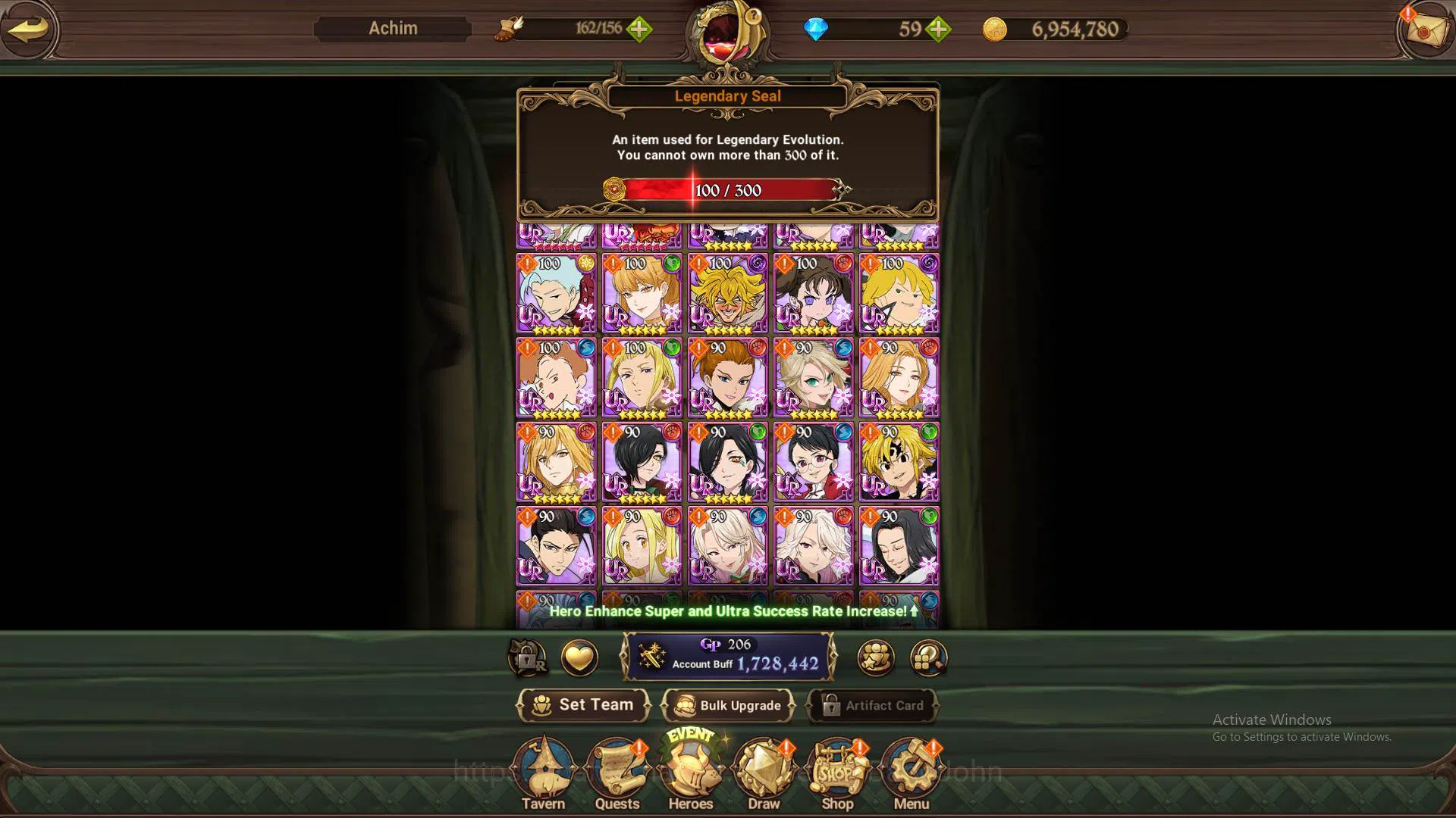 The Seven Deadly Sins: Grand Cross Accounts Others GLOBAL|1.7m CC|LS 100|UR Mernor3/6,Chaos Arthur4/6,OppresorDK,Thor,WK 8