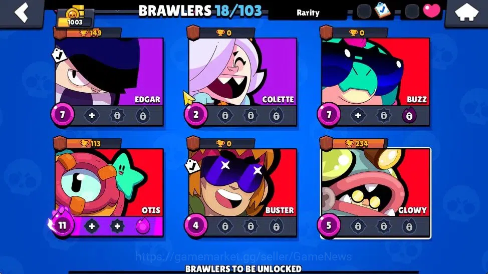 Brawl Stars Accounts 1003 Trophy | 18 Brawler 3 Max Lvl [Shelly,Rico,Ot image 8