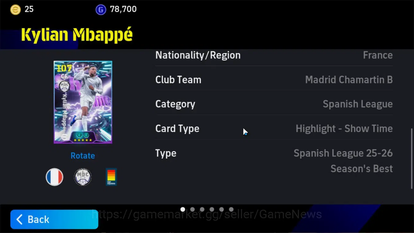 eFootball Accounts Android|Premium Portugal '26|Show Time Kylian Mbap image 6