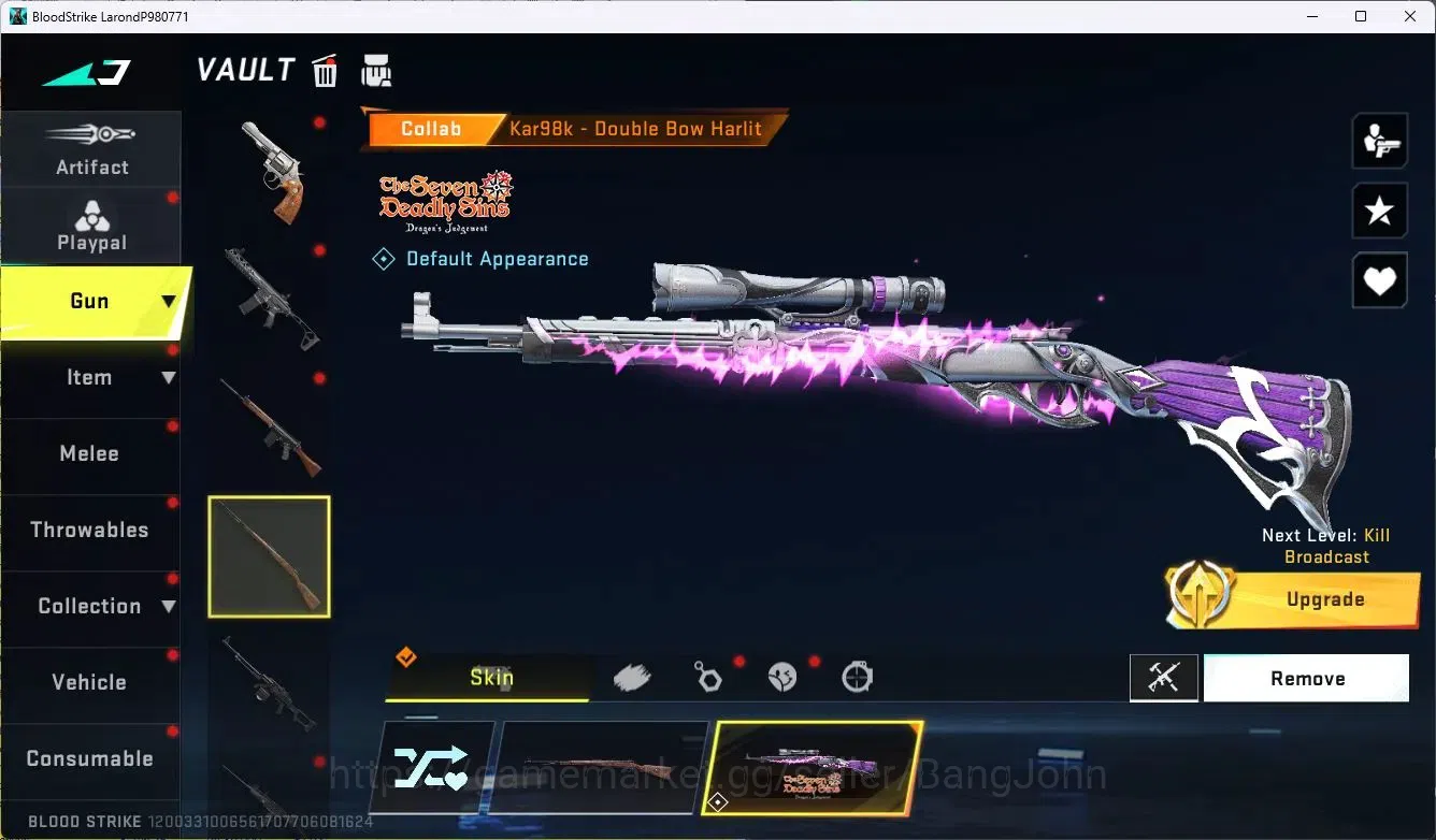 Blood Strike Accounts ASIA | Eternal Striker: ZERO-Odashadow | 4 Collab image 9