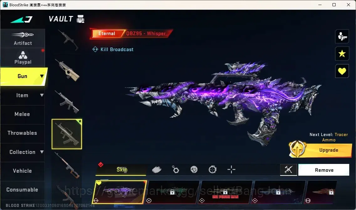 Blood Strike Accounts ASIA | 1 ETERNAL: QBZ95-Whisper|1 ULTRA Striker: N image 2