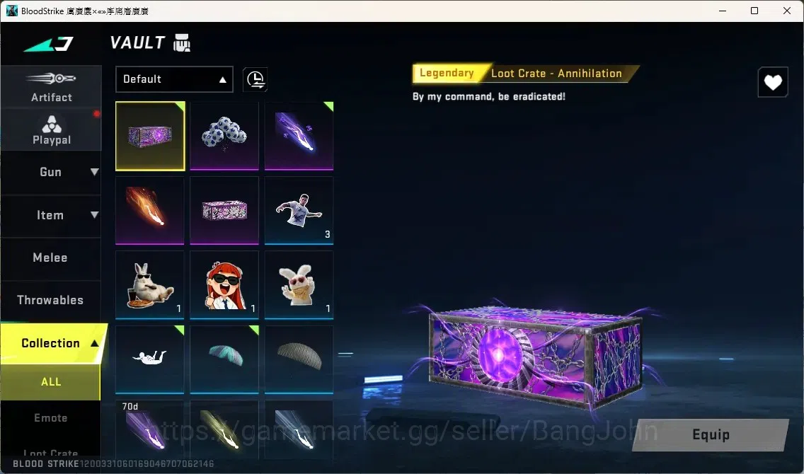 Blood Strike Accounts ASIA | 1 ETERNAL: QBZ95-Whisper|1 ULTRA Striker: N image 4