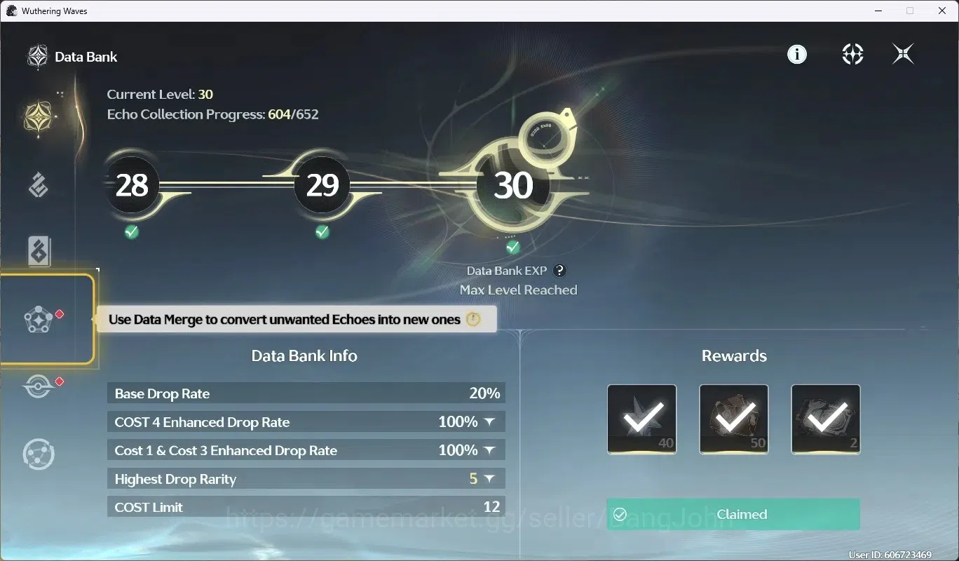 Wuthering Waves Accounts EU | UL 49|Rank 5|2Char Limit [Lucy RC3(ReadyUnloc image 11