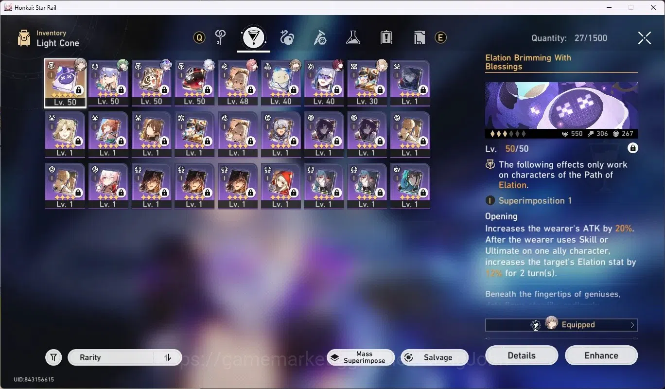 Honkai Star Rail Accounts ASIA|TL 38|4 Limited [SilverWolfLv.999,Yao Guang,H image 6