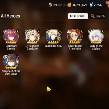 Epic Seven Accounts High-End GLOBAL UnVerif|NewEra|6 ML(LOT Scales,Shepherd,SB Araminta,etc)+HARU,Ivana,Lidica,Etc|20K